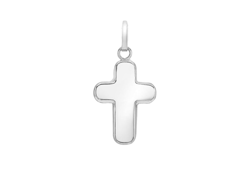 9ct White Gold Cross Pendant