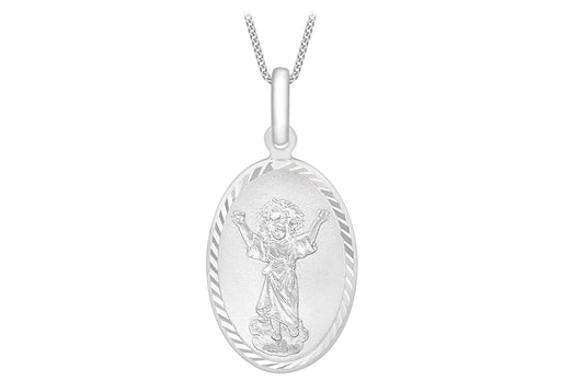 9ct White Gold 'Divino Nino' Pendant