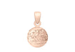 9ct Rose Gold 8mm Diamond Cut Ball Pendant