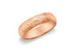 9ct Rose Gold Diamond Cut 5mm Band Ring