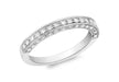 9ct White Gold 0.30t Pave Set Diamond Eternity Ring