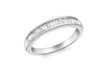 9ct White Gold Baguette Diamond Set Eternity Ring