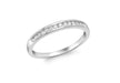 9ct White Gold 0.15t Channel Set Diamond Ring