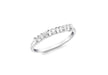 9ct White Gold 5-Stone Zirconia  Eternity Ring