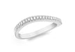 9ct White Gold 0.15t Diamond Wave Eternity Ring