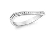 9ct White Gold 0.15t Channel Set Diamond Wave Eternity Ring