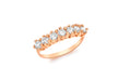 9ct Rose Gold 7-Stone Zirconia  Eternity Ring