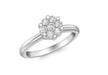 9ct White Gold 0.50ct Diamond Cluster Ring