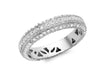 9ct White Gold 1.00t Pave Set Diamond Eternity Ring