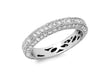 9ct White Gold 0.75t Pave Set Diamond Eternity Ring