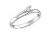 9ct White Gold 0.07t Solitaire Diamond Ring