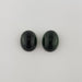 8.87ct Pair of Oval Cabochon Green Tourmalines 11x9mm - Dynagem 