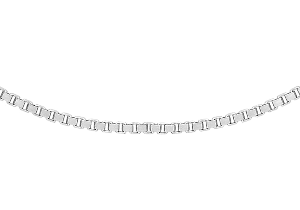 18ct White Gold 15 Venetian Box Chain 41m/16"9