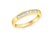 18ct Yellow Gold 0.25t Diamond Channel Set Eternity Ring