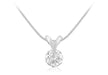 Sterling Silver Zirconia  Snake Chain Necklace