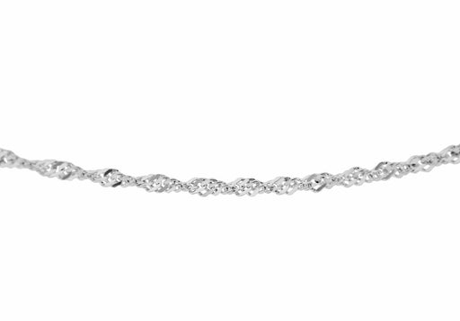 Sterling Silver 40 Diamond Cut Twist Curb Chain 41m/16"9