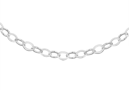 Sterling Silver 30 Diamond Cut Trace Chain 41m/16"9