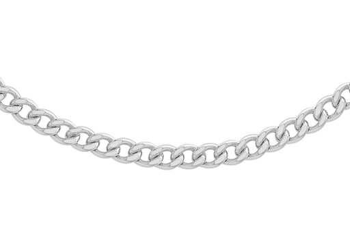 Sterling Silver 180 Flat Oval Curb Chain 51m/20"9