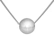 Sterling Silver 8mm Ball Necklace  46m/18"9