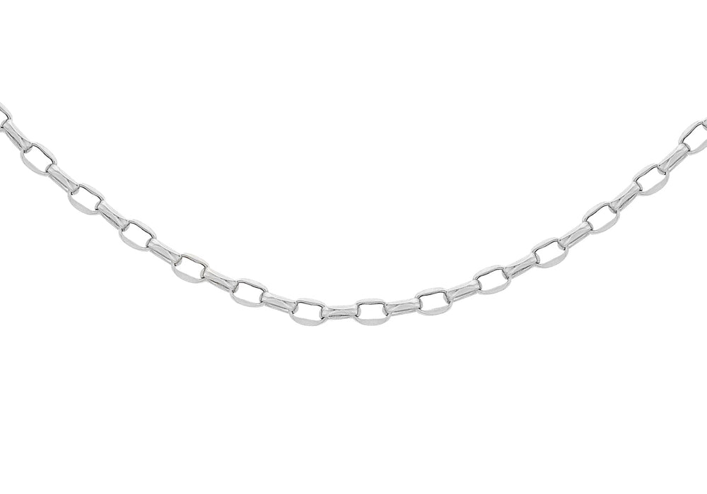 Sterling Silver 100 Oval Belcher  Chain 41m/16"9