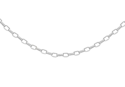 Sterling Silver 100 Oval Belcher  Chain 41m/16"9