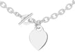 Sterling Silver Heart Tag T-Bar Belcher  Chain 41m/16"9