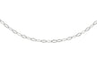 Sterling Silver Diamond Cut Flat Oval Belcher  Chain 46m/18"9