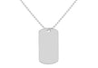 Sterling Silver Dog Tag Ball Chain 51m/20"9