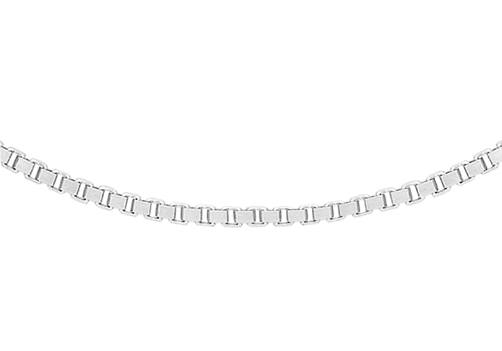 Sterling Silver Adjustable Box Slider Chain 51m/20"9