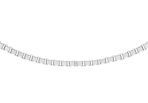 Sterling Silver Adjustable Box Slider Chain 51m/20"9