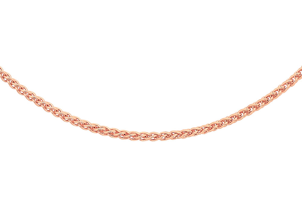 Silver Links Spiga Chain Rose Gold