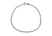 Sterling Silver Spiga Chain Bracelet 18m/7"9