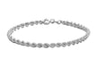 Sterling Silver Rope Chain Bracelet 18m/7"9