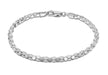 Sterling Silver Round Mirror Bracelet 20m/8"9