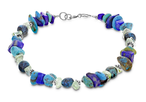 Sterling Silver Turquoise Nugget Bracelet