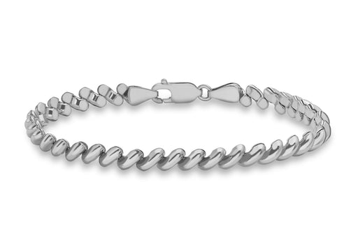 Sterling Silver San Marco Bracelet 19m/7.5"9