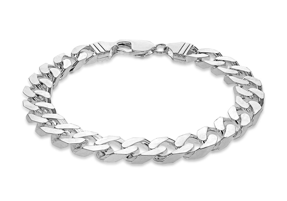 Sterling Silver 400 Curb Bracelet 23m/9"9