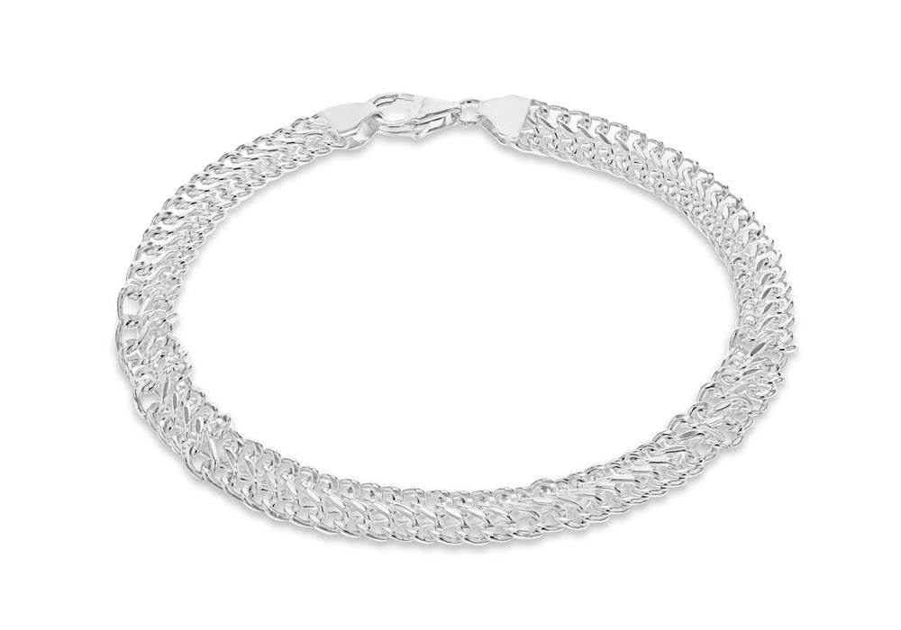 Sterling Silver 80 Double Curb Bracelet