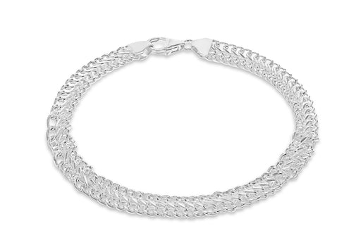 Sterling Silver 80 Double Curb Bracelet