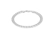 Sterling Silver Flat Square Curb Bracelet 20m/8"9