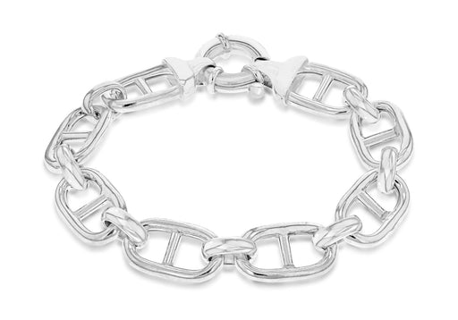 Sterling Silver Marine Link Chain Bracelet 18m/7"9