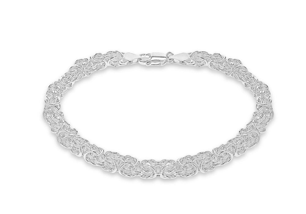 Sterling Silver Byzantine Bracelet 20m/8"9