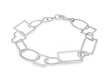 Sterling Silver Multi CutoCut Shape Bracelet 19m/7.5"9