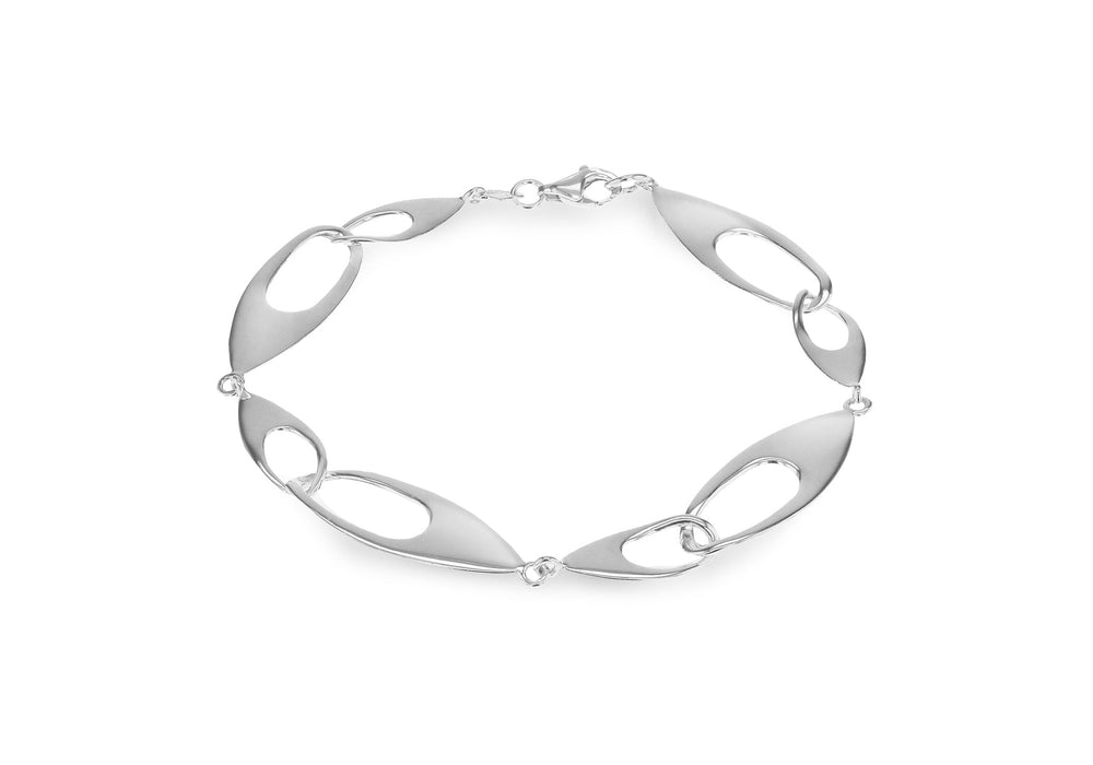 Sterling Silver 10mm Oval Link Bracelet 19m/7.5"9