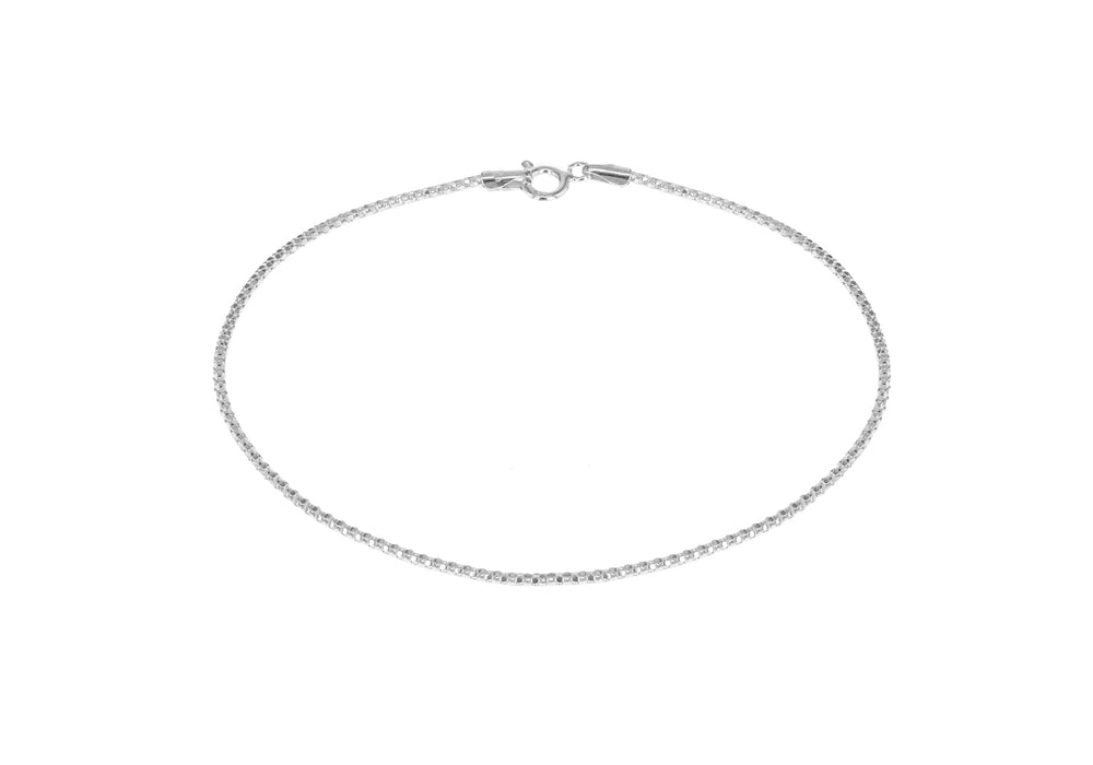 Sterling Silver 1.15mm Poporn Bracelet 19m/7.5"9