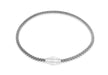 Sterling Silver Rhodium Plated 3mm Magnetic  Bracelet 19m/7.5"9