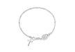 Sterling Silver Rosary Bracelet 18m/7"9