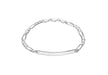 Sterling Silver ID 4.5 Figaro Bracelet 20m/8"9