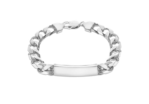 Sterling Silver ID 9.6mm Curb Bracelet 21m/8.25"9