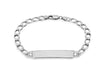 Sterling Silver 200 Curb ID Bracelet 21.5m/8.5"9